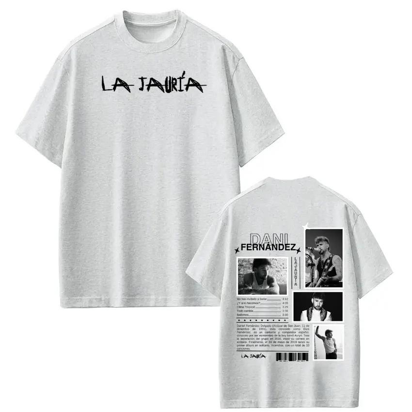 Shortsleeved Loose Casual Cotton Tshirts Rapper Dani Fernandez Album Tour Print Tshirt Unisex Women Hiphop Tshirts Streetwear