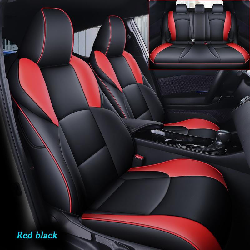Car Styling Seat Cover For Toyota CHR 2018 2019 2020 2025 2025 2025 2025 Protecting Seat Cushion Leather Accessories -Full sets