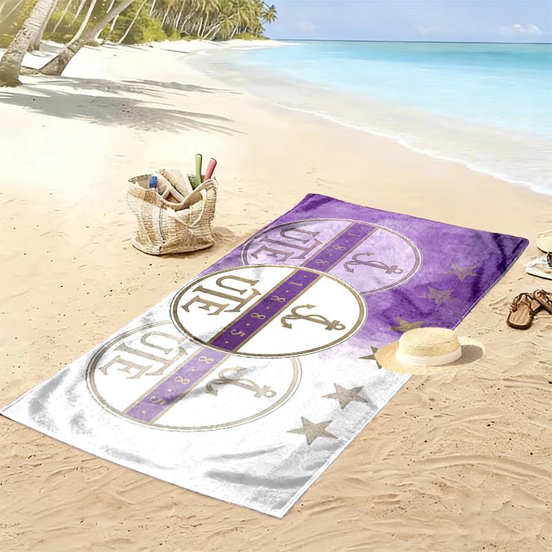 Újpest FC Print Beach Towel, Large Soft Quick Dry Towel for Beach Camping Swimming
