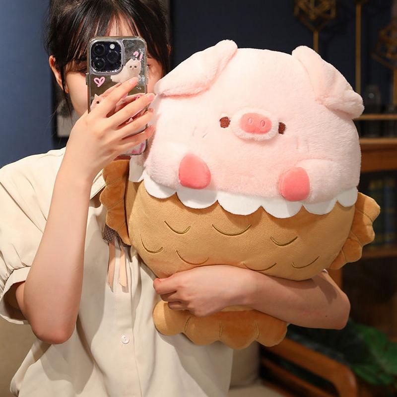 Милая плюшевая игрушка Снаппер-поросенок, плюшевая, мягкая, розовая свинка, для сопровождения во сне, подушка для обнимания, для девочки на день рождения
