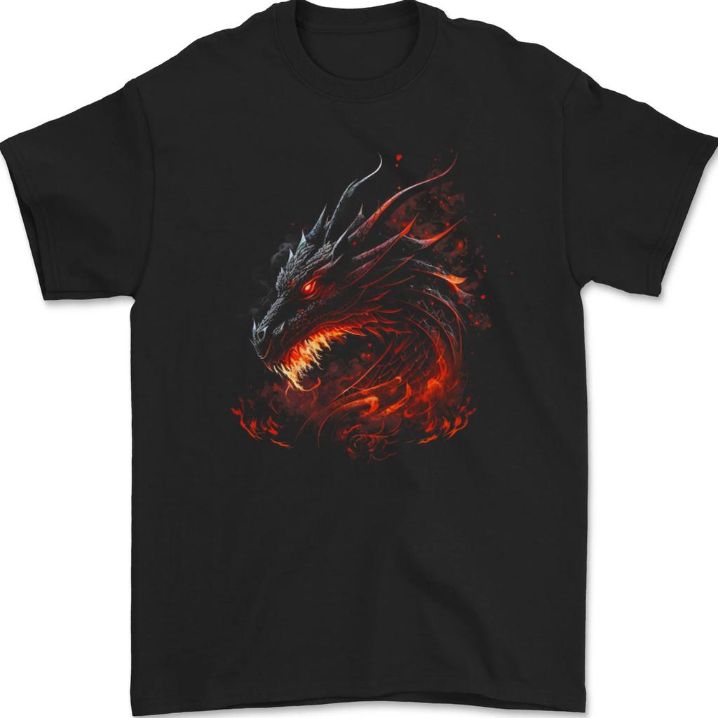 A Fierce Dragon Fantasy Art Unisexs TShirt 100 Cotton