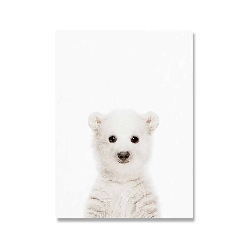 Towoto детский принт с животными, скандинавский постер, минималистичный холст, картина, сафари, детская настенная живопись, детские украшения для детской комнаты, фотографии без рамки