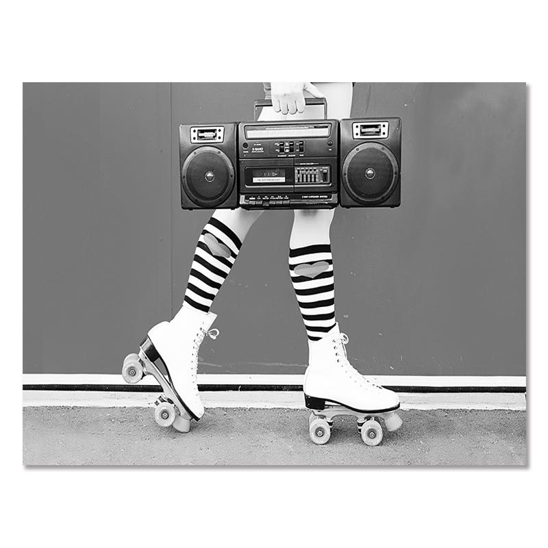 Современная мода черно-белый постер сексуальная женская фигура настенные художественные принты цитата картины на холсте шикарные картины для декора комнаты для девочек