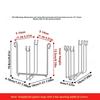 Stainless Steel Steel Trash Bag Support Foldable Sink Garbage Organizer  Garbage Management
