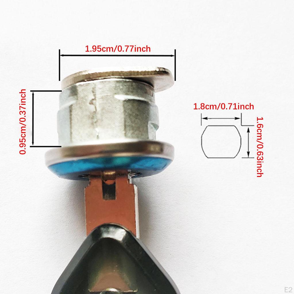 Motorcycle Rear Case Lock Metal for Luggage Carrier with Keys Anti-theft Retrofit Kit