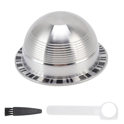 Капсульный фильтр для кофе из нержавеющей стали, многоразовые капсулы для кофе, многоразовая чашка-фильтр с этикеткой из ПВХ для