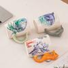 Керамическая кружка для кофе ручной работы на морскую тематику, креативная арт-чашка для молока с дизайном Осьминога, Дельфина, Морского конька. Подарок для детей и друзей