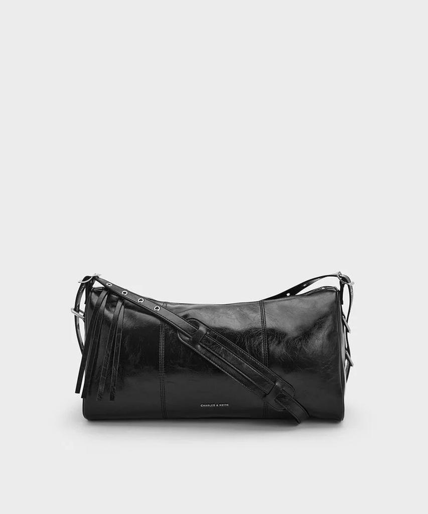 Сумка через плечо Charles & Keith Brina с панелью и ремешком на люверсах, 2 цвета Ck2-80271493