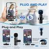 Yaika Portable Mini Lavalier Wireless Microphone VIdeo Audio Recording For Iphone Andorid Interview Vlogging Lapel Phone