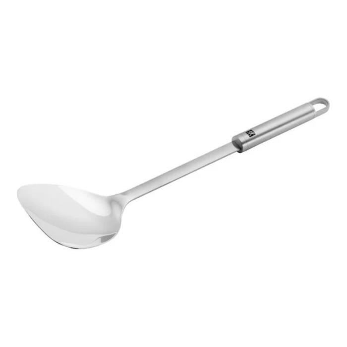 Spatule à wok - ZWILLING PRO - Acier inoxydable brossé - Ergonomique - Compatible induction - Lave-vaisselle