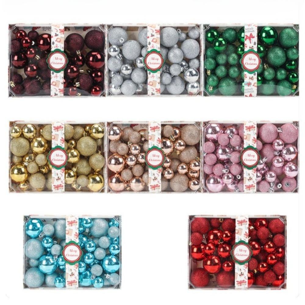 42 шт./набор Пластиковая подвеска на елку Рождественские безделушки Рождественский шар Рождественский набор шаров