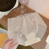 Mid-waist Ultra-thin Women's Underwear Breathable Summer Peach Hip Quick-drying Briefs