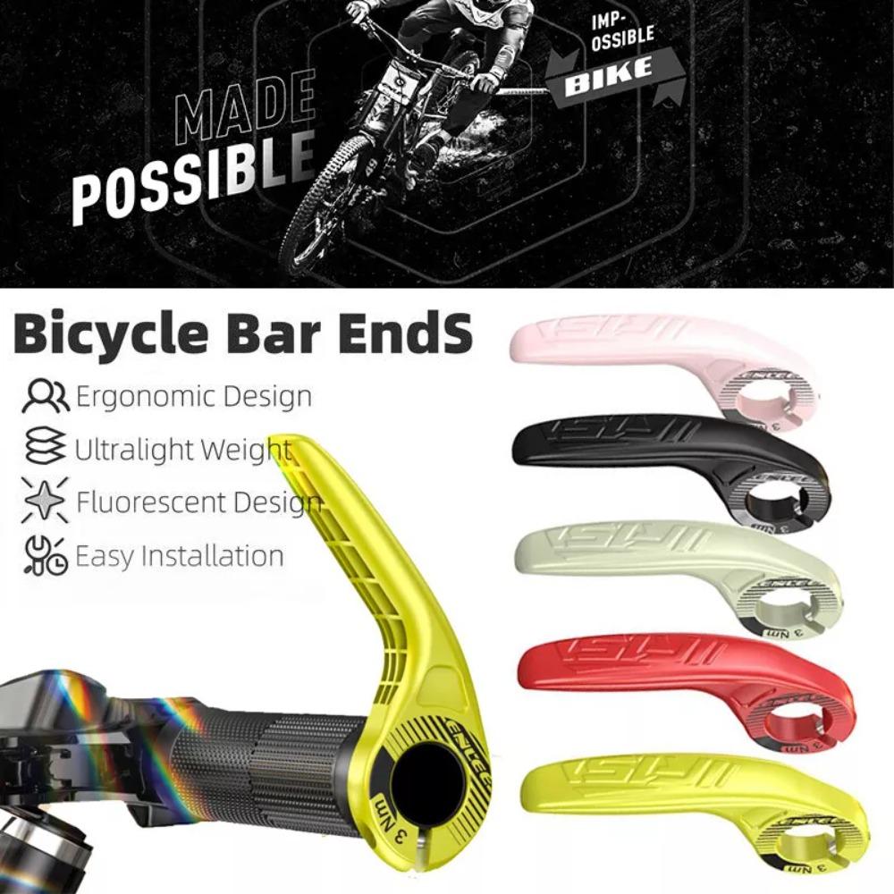1Pair Anti Slip Bicycle Handlebar Vice Handle Auxiliary Mountain Cow Horn Handle