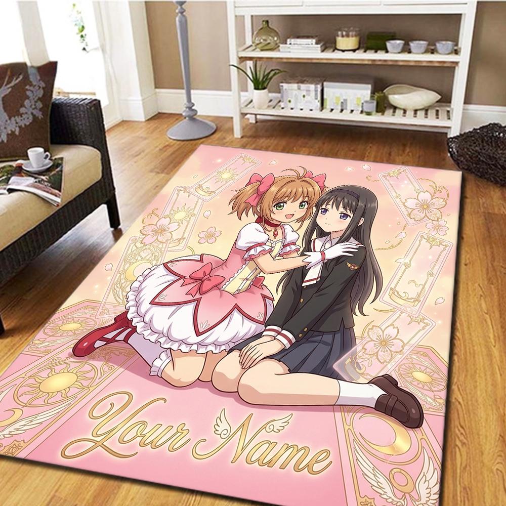 Name Custom Cardcaptor Sakura Carpet for Living Room Bedroom Home Decor Film Style Play Floor Mat -HE10