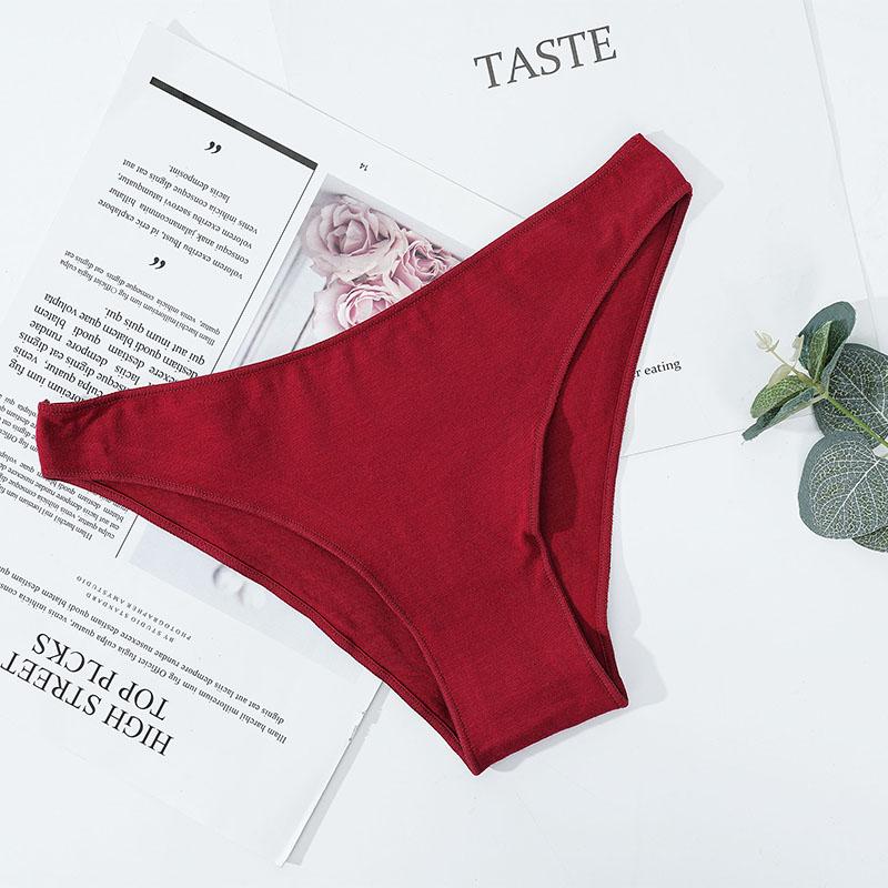 Хлопковые трусики с низкой талией, сексуальные женские трусы, однотонное дышащее удобное нижнее белье, женские хлопковые трусы, бесшовное нижнее белье