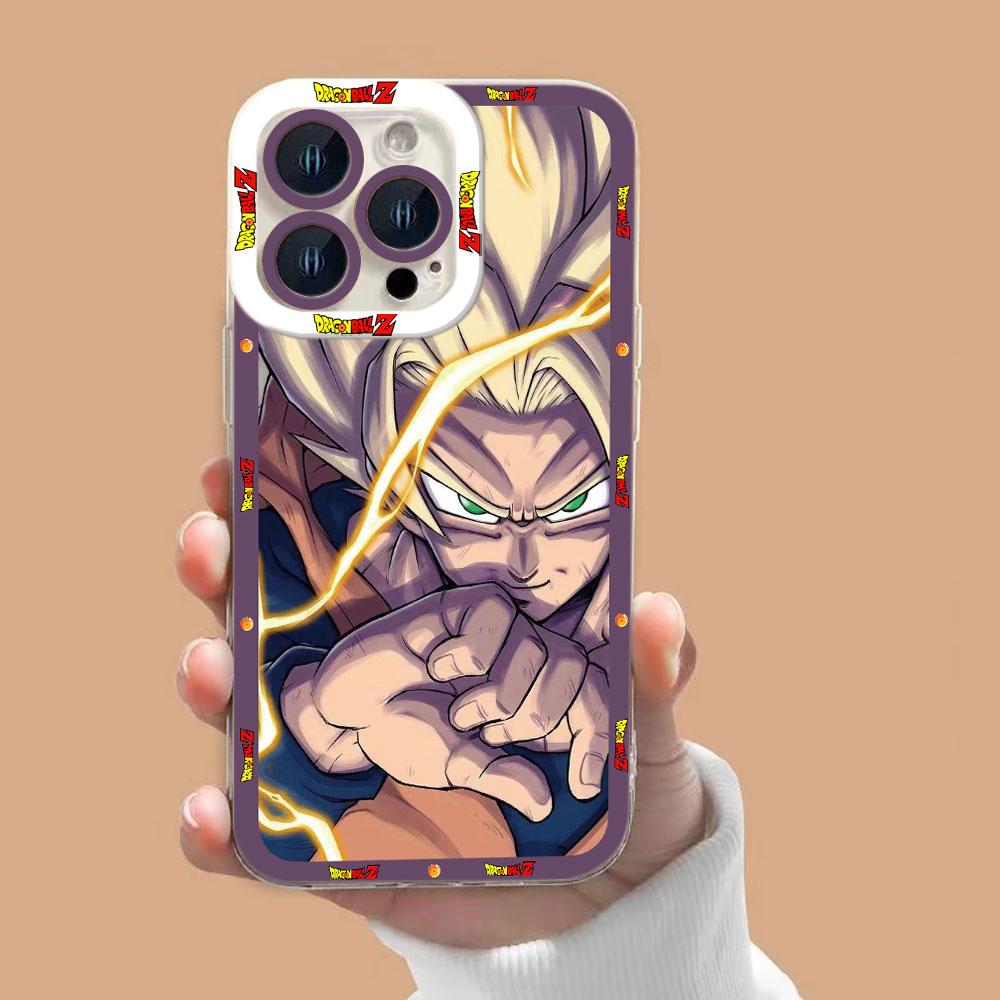 D-Dragon Ball Z Super Saiyan Clear Phone Case For Realme 15 5 6 7 7I 8 8I 9 9I 10 12 NOTE 70 C75 C71 C67 C65 C55 C53 C35 Case