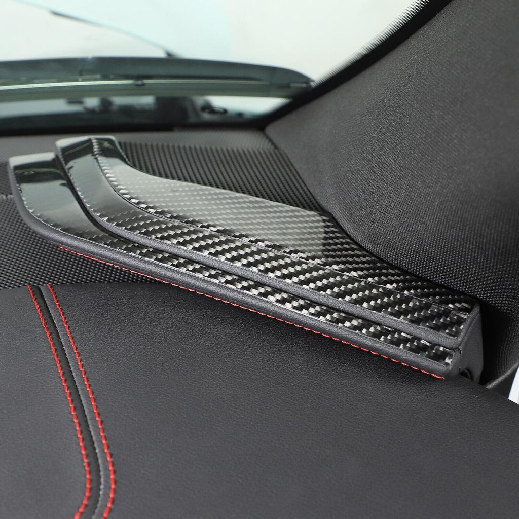 6x Carbon Fiber Car Dashboard Side Panel Trim Accessories For Corvette C8 20-24