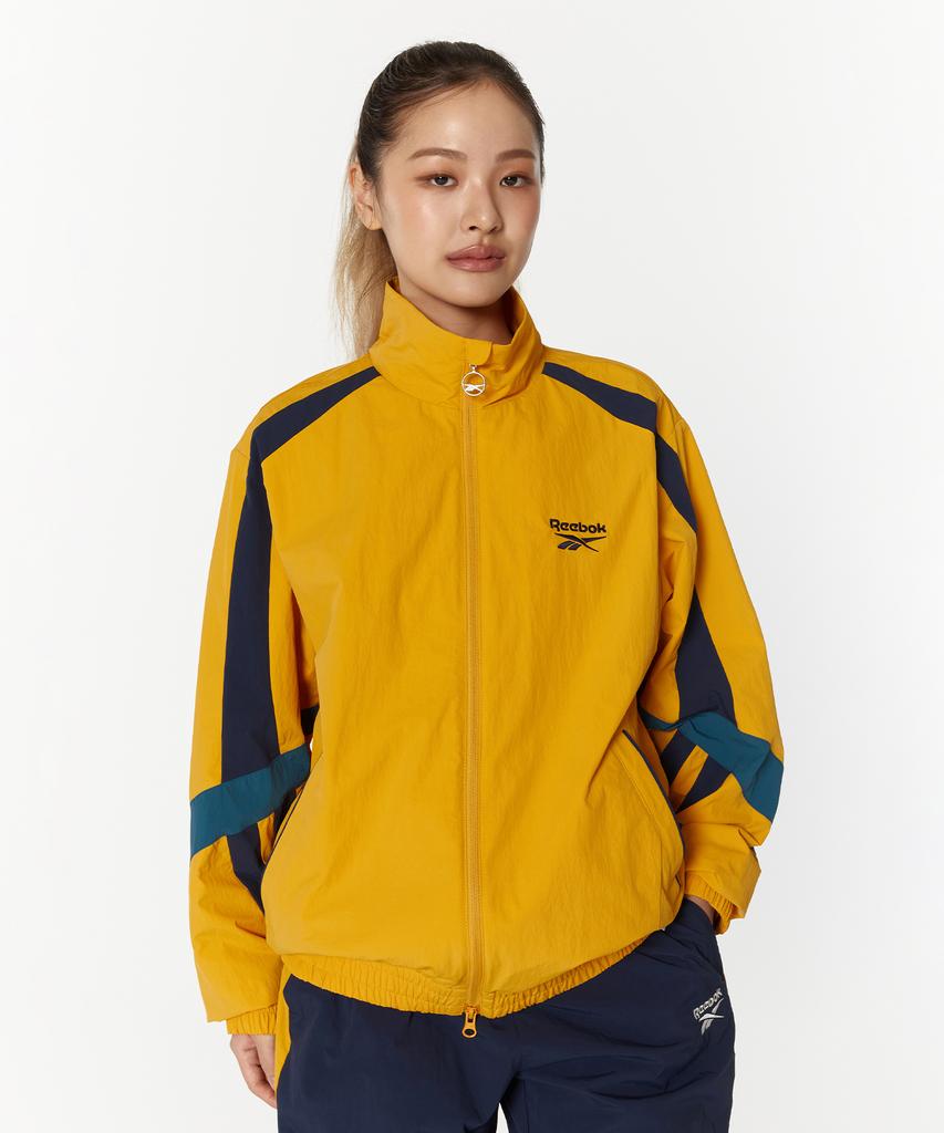 Reebok Ветровка Legend для разминки - Желтая:военно-морской флот