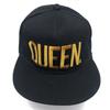 Черная хип-хоп кепка-snapback, вышитая QUEEN, для мужчин и женщин
