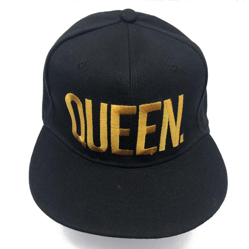 Черная хип-хоп кепка-snapback, вышитая QUEEN, для мужчин и женщин