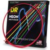 DR NMCE-9 Colored Electric Guitar Strings, Soft Thin Gauge, 009-042 Coated Strings