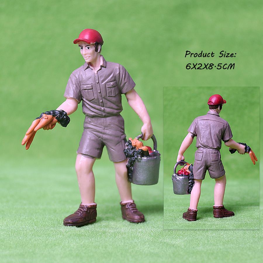 17 шт. Ассортимент Симуляция Фермерские люди Модель Фигурки Действия ПВХ Кукла Фигурки Фермерского Персонала Игровые Наборы Обучающие Игрушки для детей