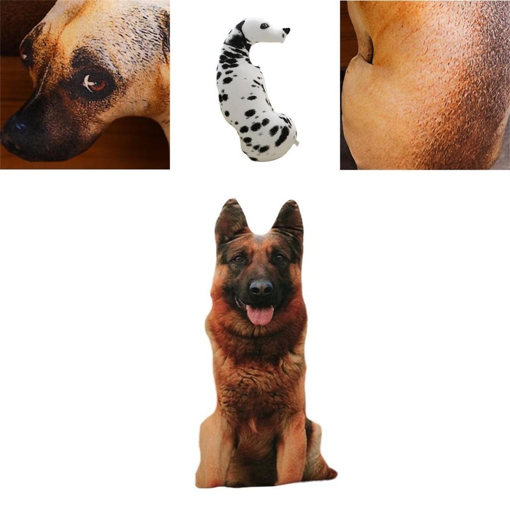 Креативная 3D подушка в виде собаки, плюшевая игрушка собака, мягкая игрушка для детей, ткань из короткого плюша, наполнитель из ПП хлопка, различные размеры и цвета