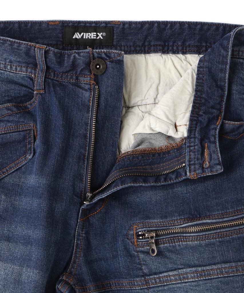 AVIREX STRETCH DENIM POCKET PANTS M 432 used 783-4911001