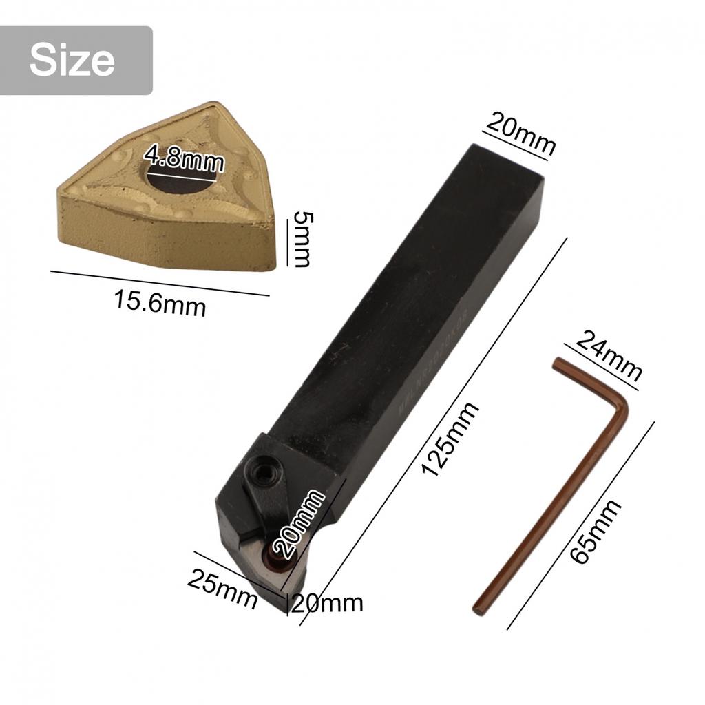 Набор твердосплавных пластин Держатель токарного инструмента MWLNR2020K08 Держатель