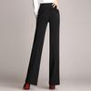 Women's Casual Plus Size Western Pants Office Trousers High Waist Wide Leg Pants