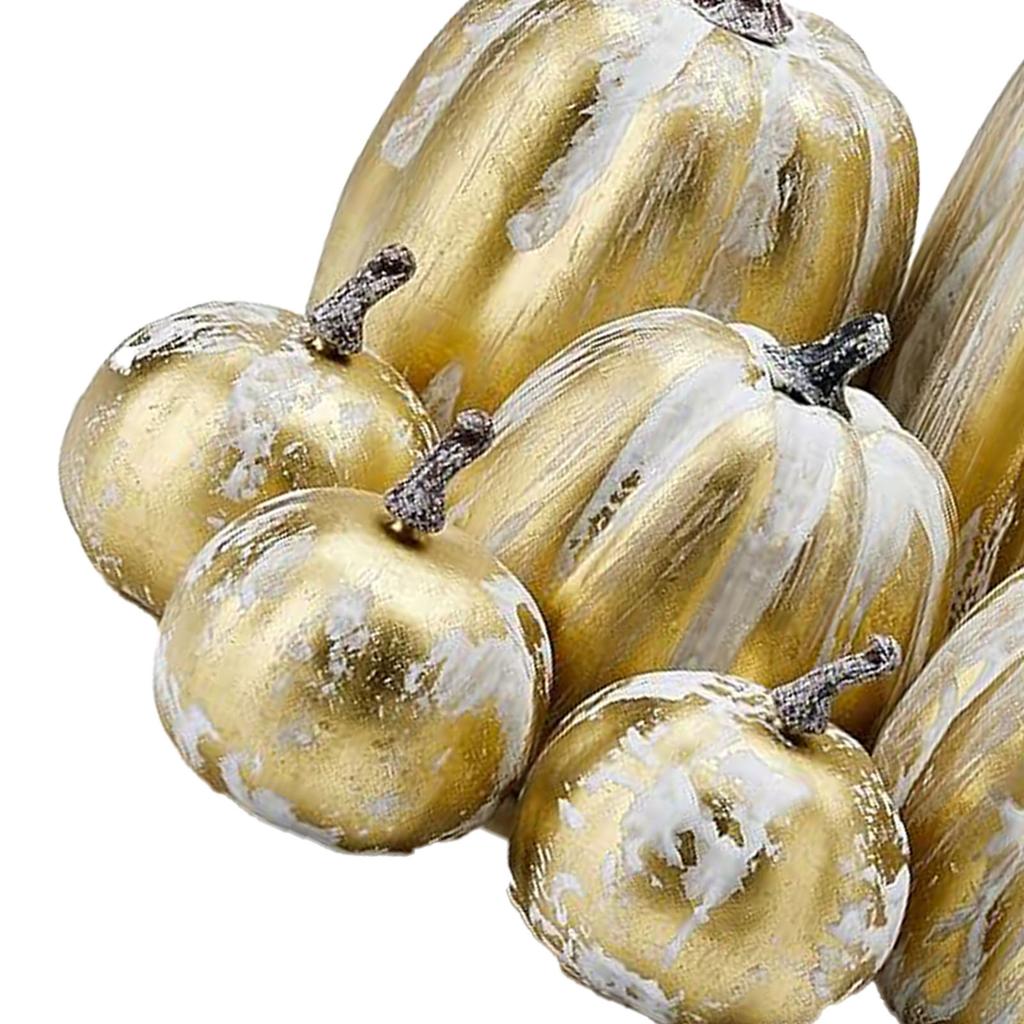 7 шт. Имитация тыквы, глянцевая краска, легкая, креативная, многоразовая, пенопластовая тыква для декора