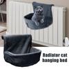Cat Radiator Bed Hanging Cat Plush Bed with Strong Metal Frame Pet
