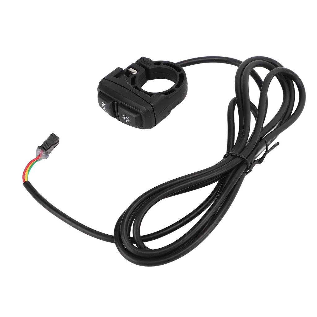 Lamp Horn Switch 2 In 1 Wear Resistant Scooter Switch with Light Adapter Cable for Electric Bike Motorcycle Scooter