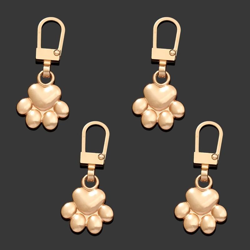 4 шт. съемных металлических язычков для молний для одежды, сумок и курток, идеально подходят для замены и ремонта молний
