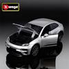 AABKQ1 Bburago 1:24 Porsche Macan EV SUV Alloy Luxy Car Model Diecast Metal New Energy Electric Vehicles Car Model Simulation Kids Gift