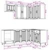 Kitchen Unit LUCCA 8 pcs Artisan Oak Engineered Wood