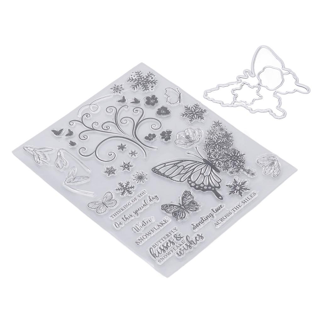 Прозрачные штампы Комбинация Прозрачный оттиск Переработка Изготовление карточек Декоративные штампы для конвертов