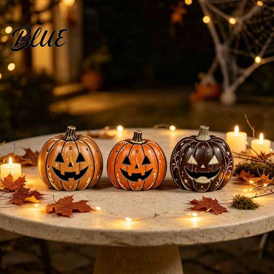 Праздничные ornaments в стиле фермерского дома 3/4 шт. Винтажный деревянный декор тыквы Рустик Осенний настольный декор
