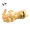Sleeping Puppy Statue Simulated Dog Model, Realistic Lying French Bulldog Figurine, Mini Ornament PVC Animal Educational Toy for Toddlers Boys