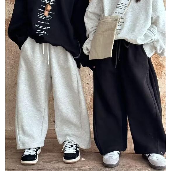Boys' Spring and Summer Autumn Pants Children and Teens Pants Thin Children's Sports Straight Pants Trendy Three-Bar Pants Trendy