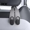 Durable Faux Leather Car Hooks Universal Seat Hook Hanger, Back Storage Interior Accessories Foldable Organizer for Hanging Groceries And