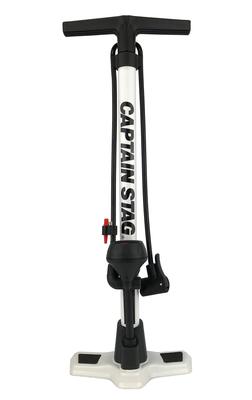 Напольный насос Captain Stag Iron с манометром, длинный, совместимый с Presta и SG, белый Y-7858, шланг, британский, американский, клапаны, стандартный,