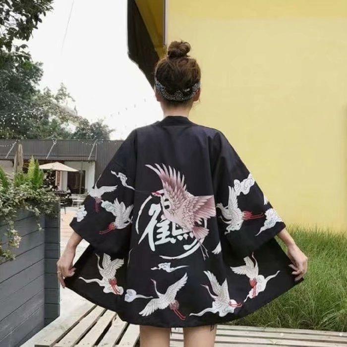 Женский традиционный кардиган, кимоно, пальто, тонкий наряд