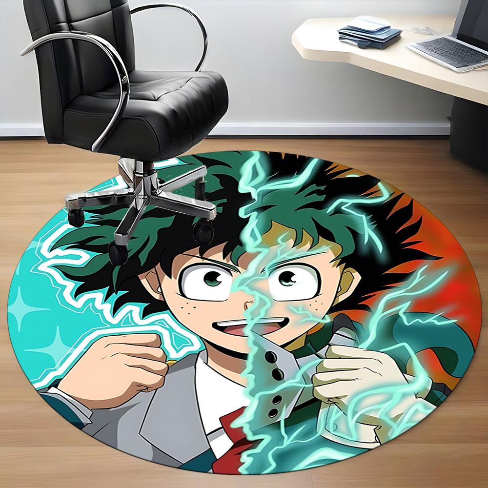 1 шт. Коврик-сиденье My Hero Academia для офиса, нескользящий, мягкий и удобный, коврик для офиса, игр, легкий круглый напольный коврик