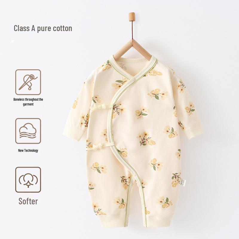 Детский боди из чистого хлопка - Монашеский комбинезон для новорожденных на все сезоны (0-3 месяца)