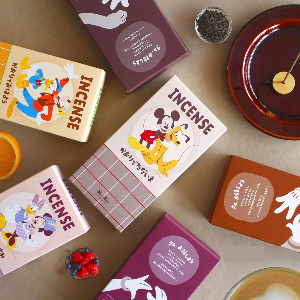 Nippon Kodo Disney incense orange scent Donald Duck & Goofy Kaori de Ohayou 90g