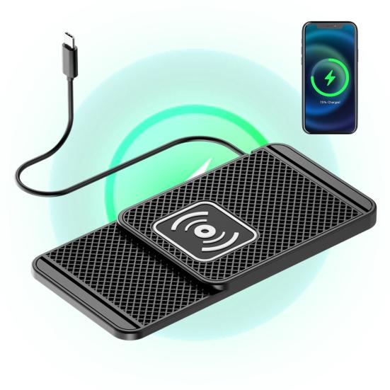 20W Phone Cordless Charging Mat Car Charger Overvoltage Protection Universal Intelligent Fast Wireless Phone Charger