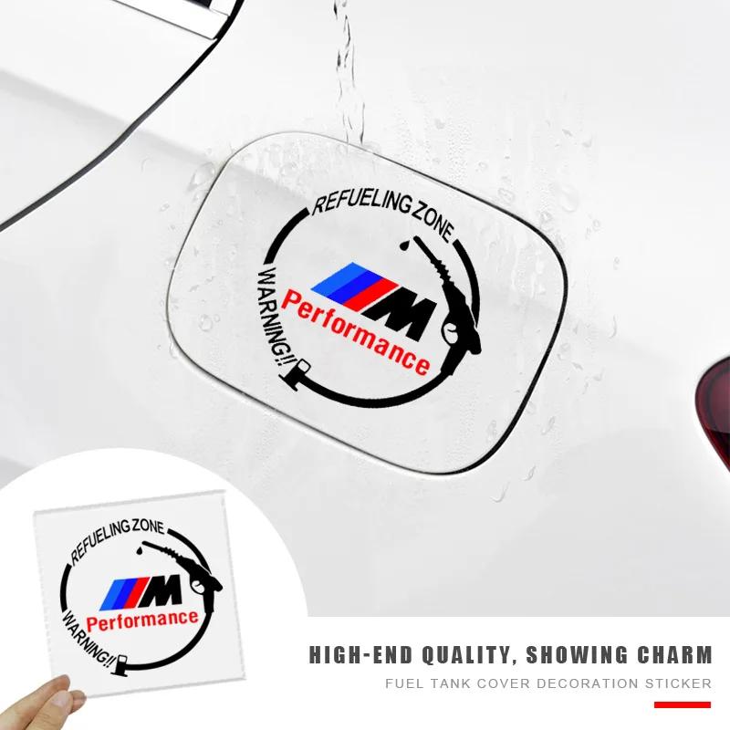Car Badge Vinyl Reflective Fuel Tank Cap Stickers Decal Accessories For BMW M M3 M4 M5 M54 M57 M50 X1 X5 X3 X7 X6 F10 F20 F22