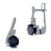 Silver Earrings with Natural Sapphire 1.409ct (2021933)