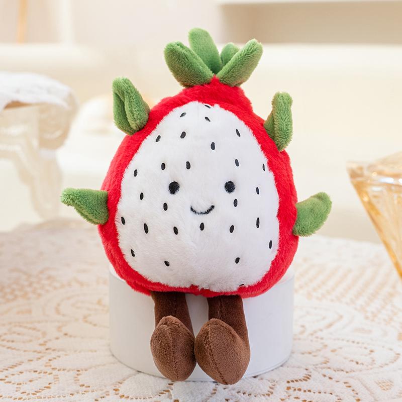Fruits Plush Toy Dragon Fruit Pear Apple Strawberry Orange Avocado Kiwi Pineapple Durian Soft Stuffed Plush Toys Birthday Gift